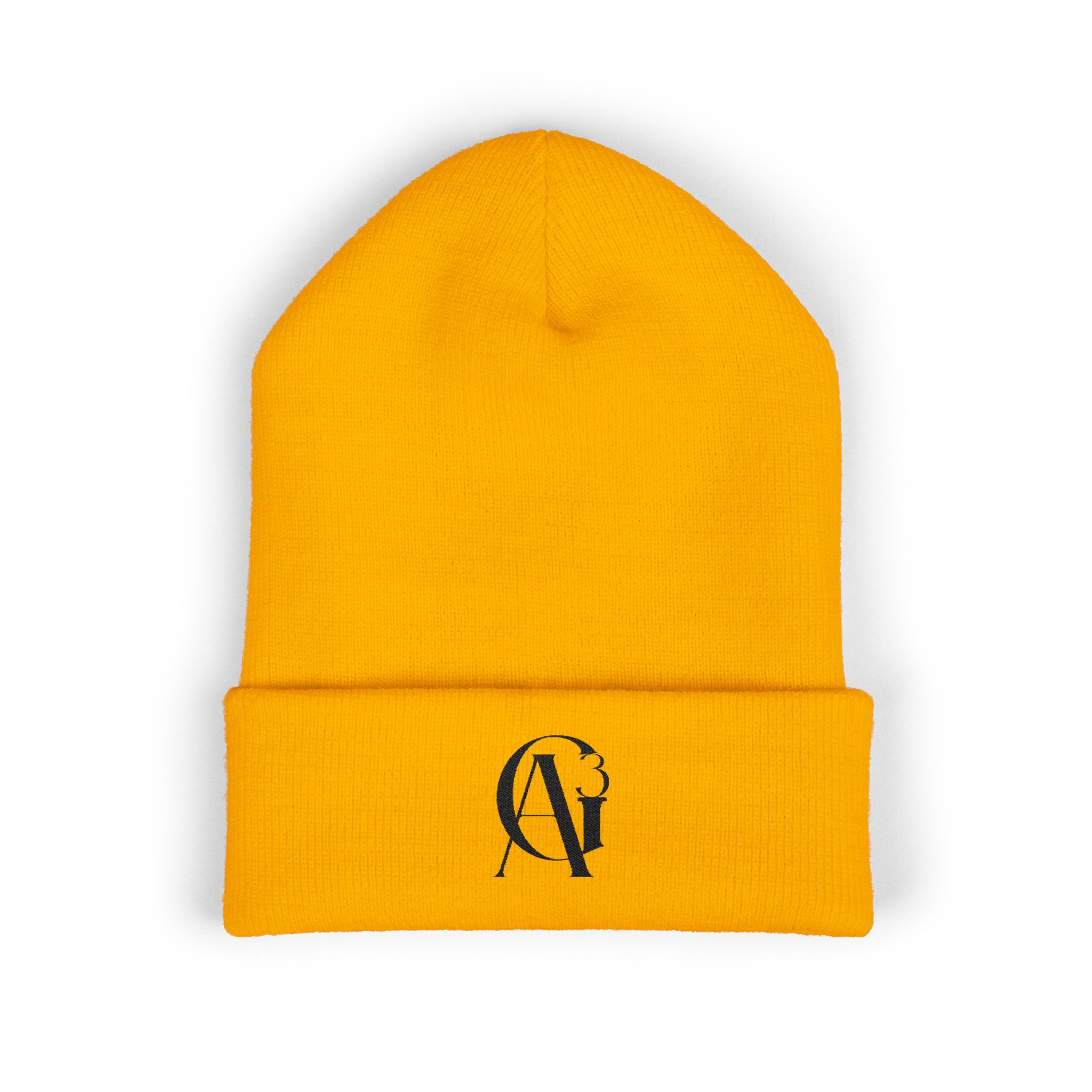 classic black ag3 logo cuffed beanie classic black ag3 logo cuffed beanie