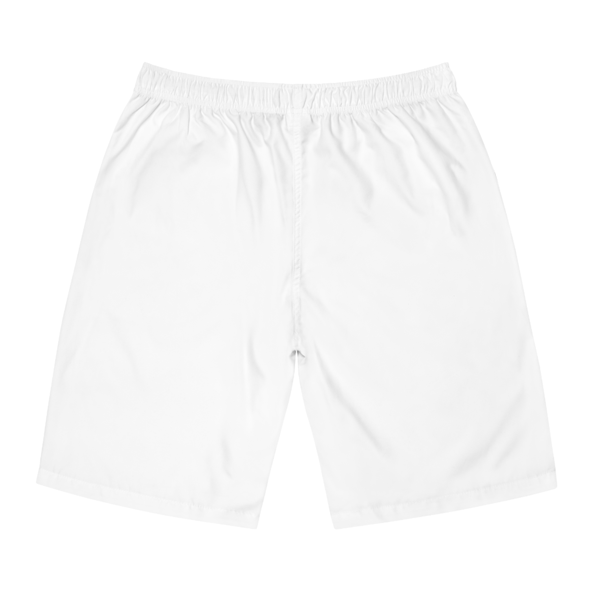 men's white board shorts with monogram logo – casual beach swim trunks men's white board shorts with monogram logo – casual beach swim trunks