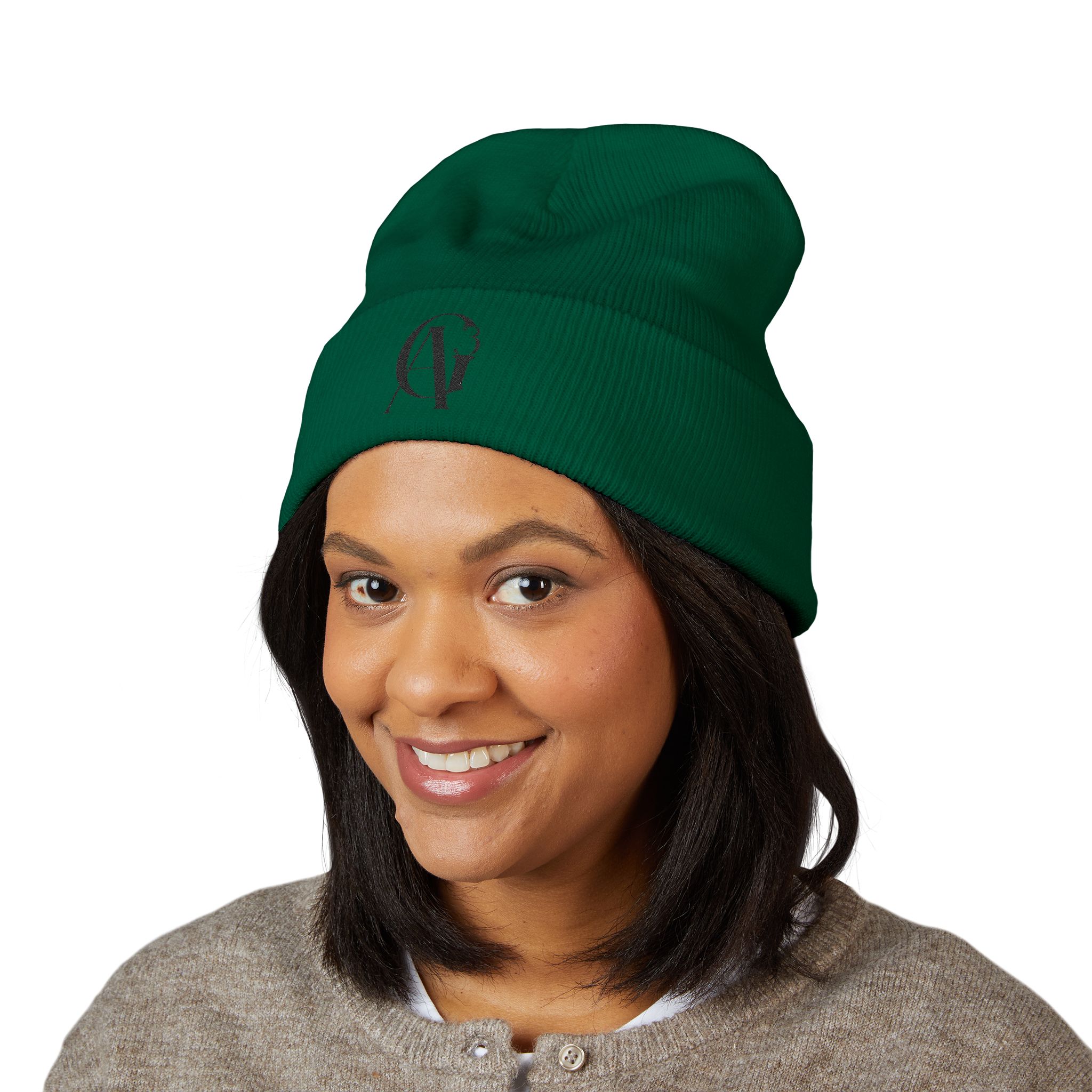 classic black ag3 logo cuffed beanie classic black ag3 logo cuffed beanie