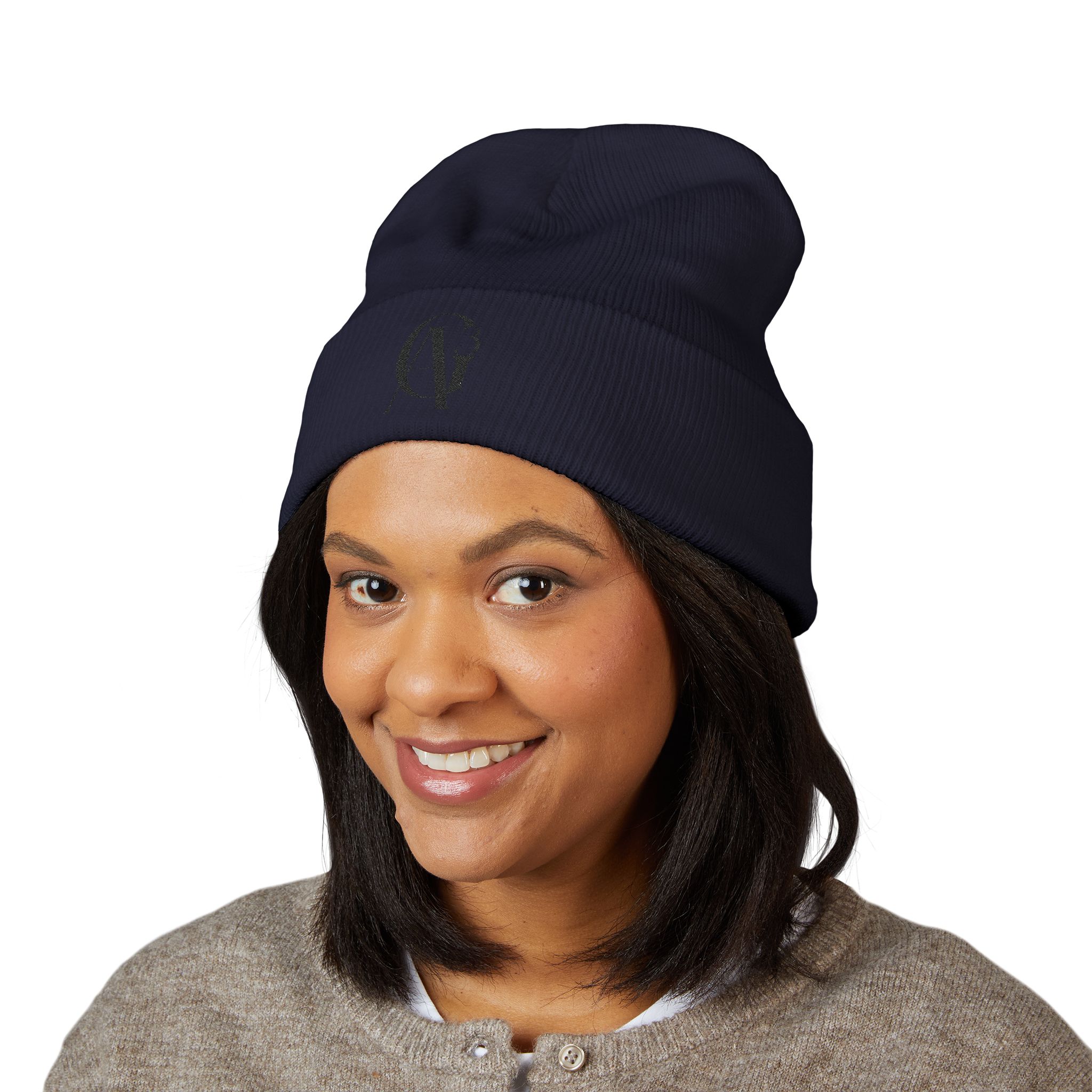 classic black ag3 logo cuffed beanie classic black ag3 logo cuffed beanie