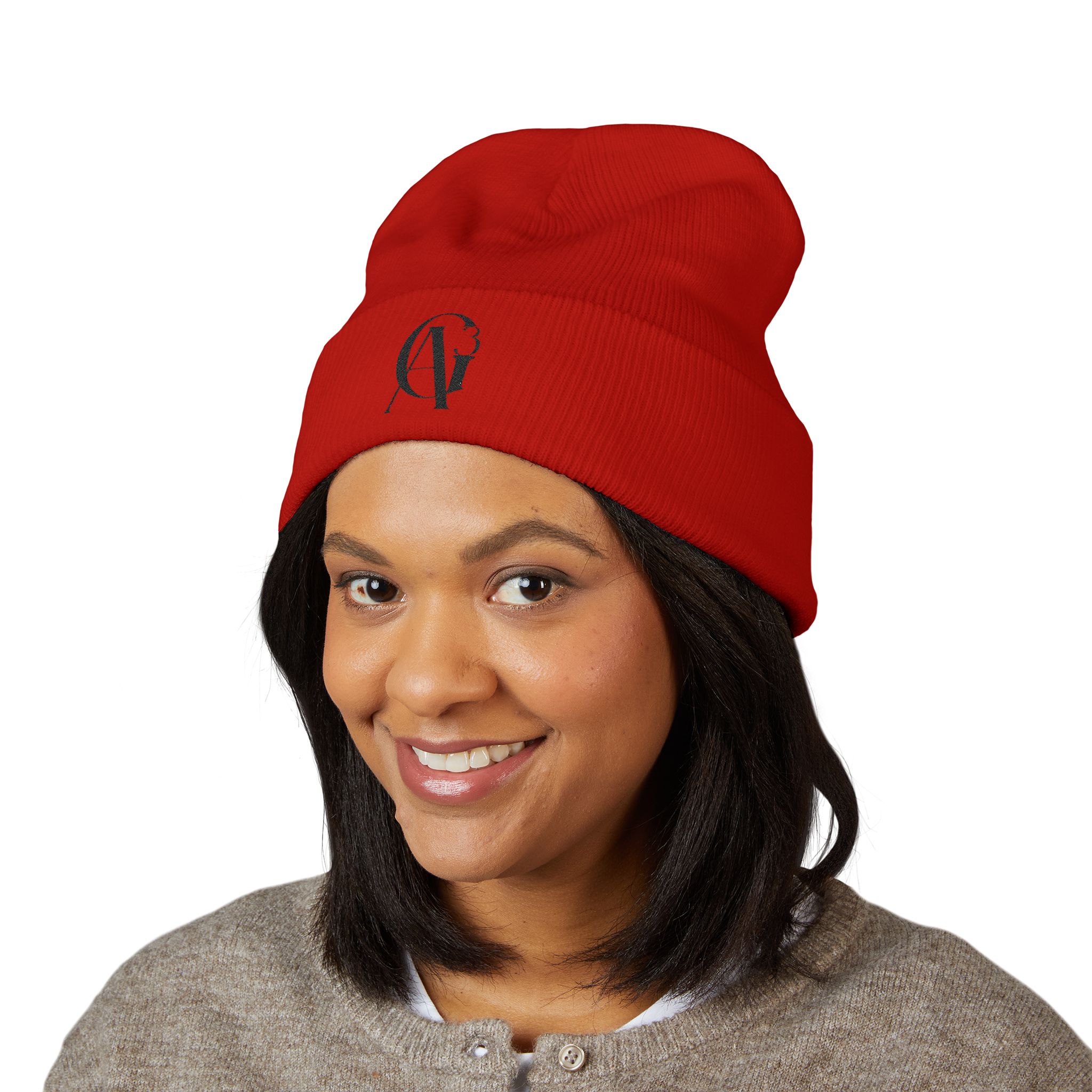 classic black ag3 logo cuffed beanie classic black ag3 logo cuffed beanie