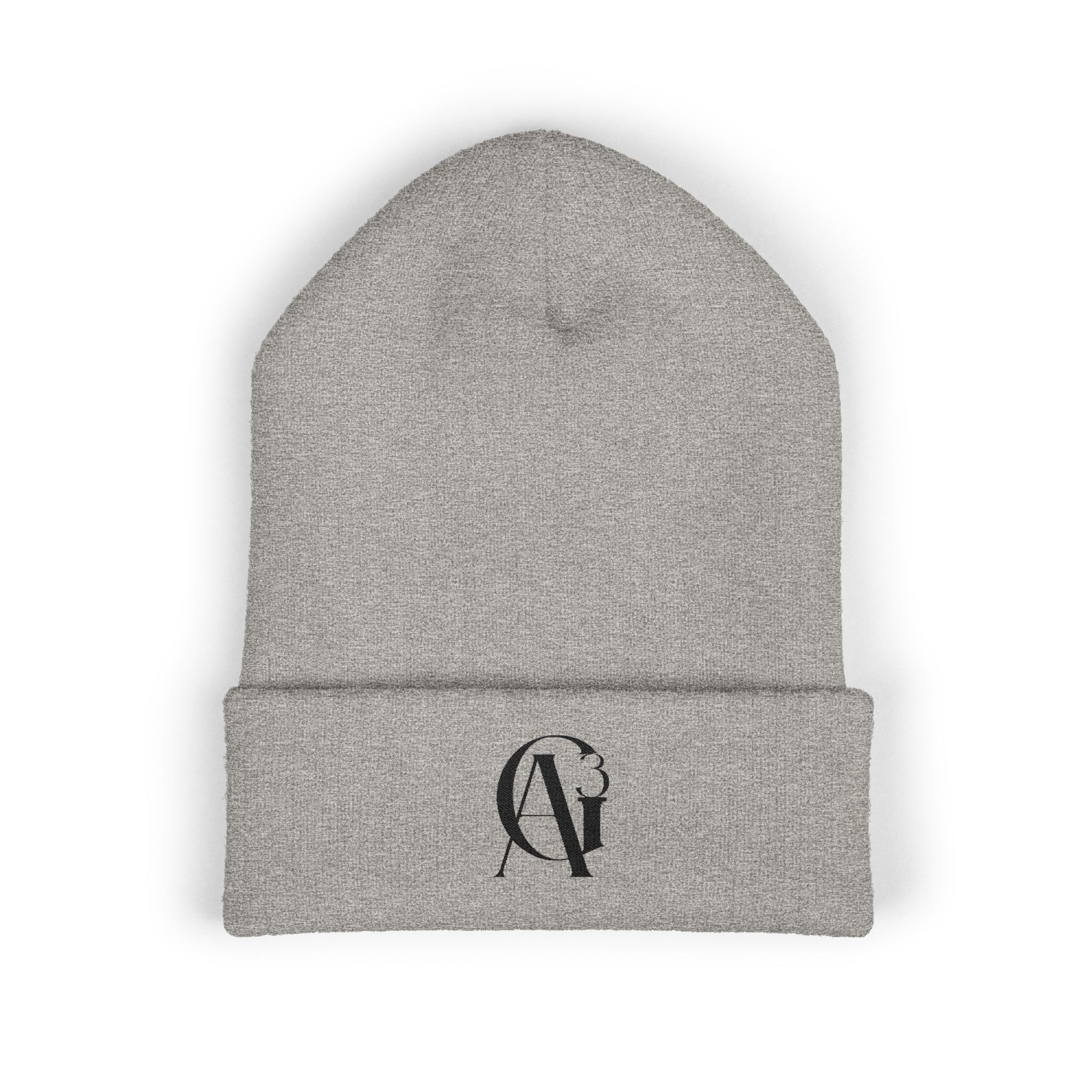 classic black ag3 logo cuffed beanie classic black ag3 logo cuffed beanie