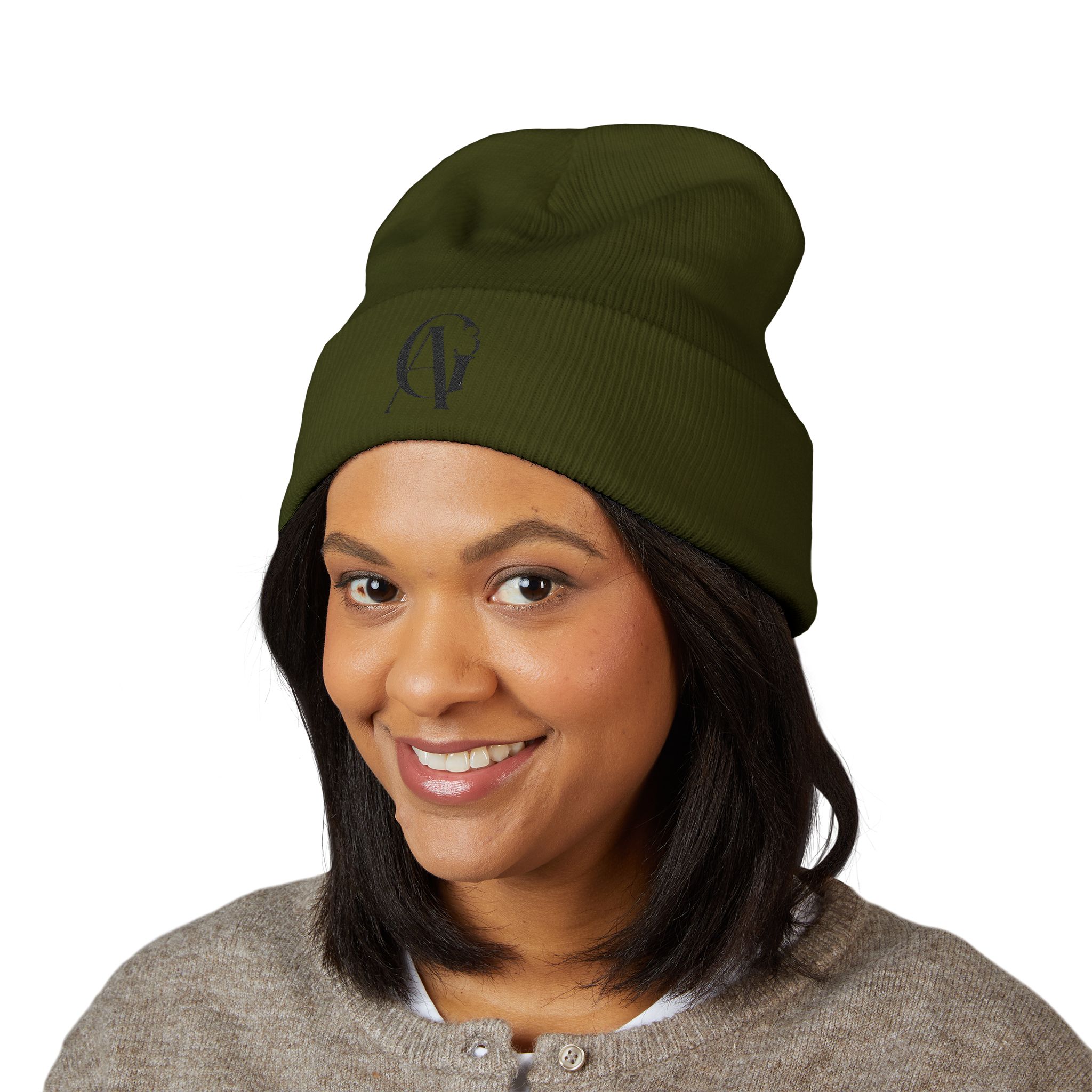 classic black ag3 logo cuffed beanie classic black ag3 logo cuffed beanie