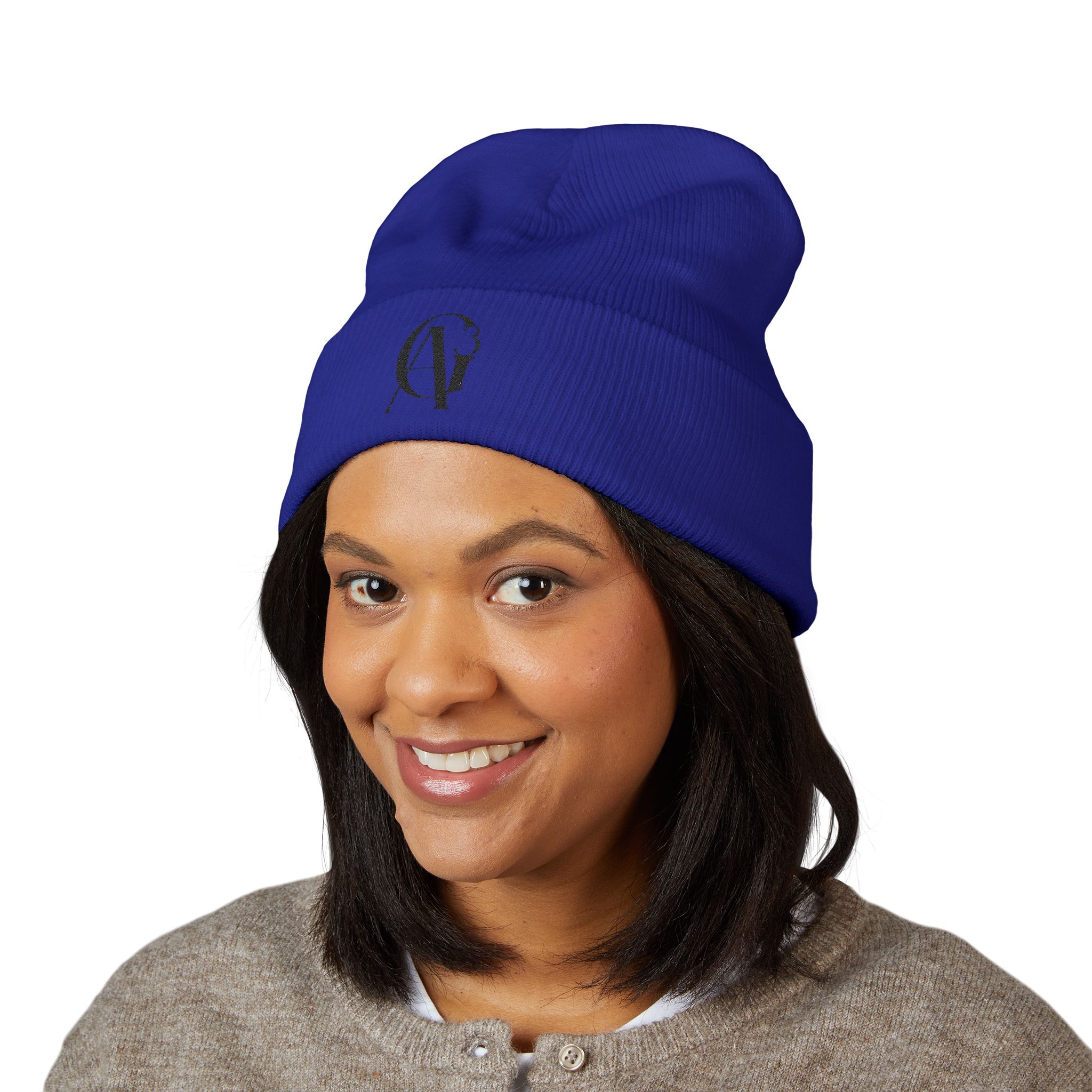 classic black ag3 logo cuffed beanie classic black ag3 logo cuffed beanie