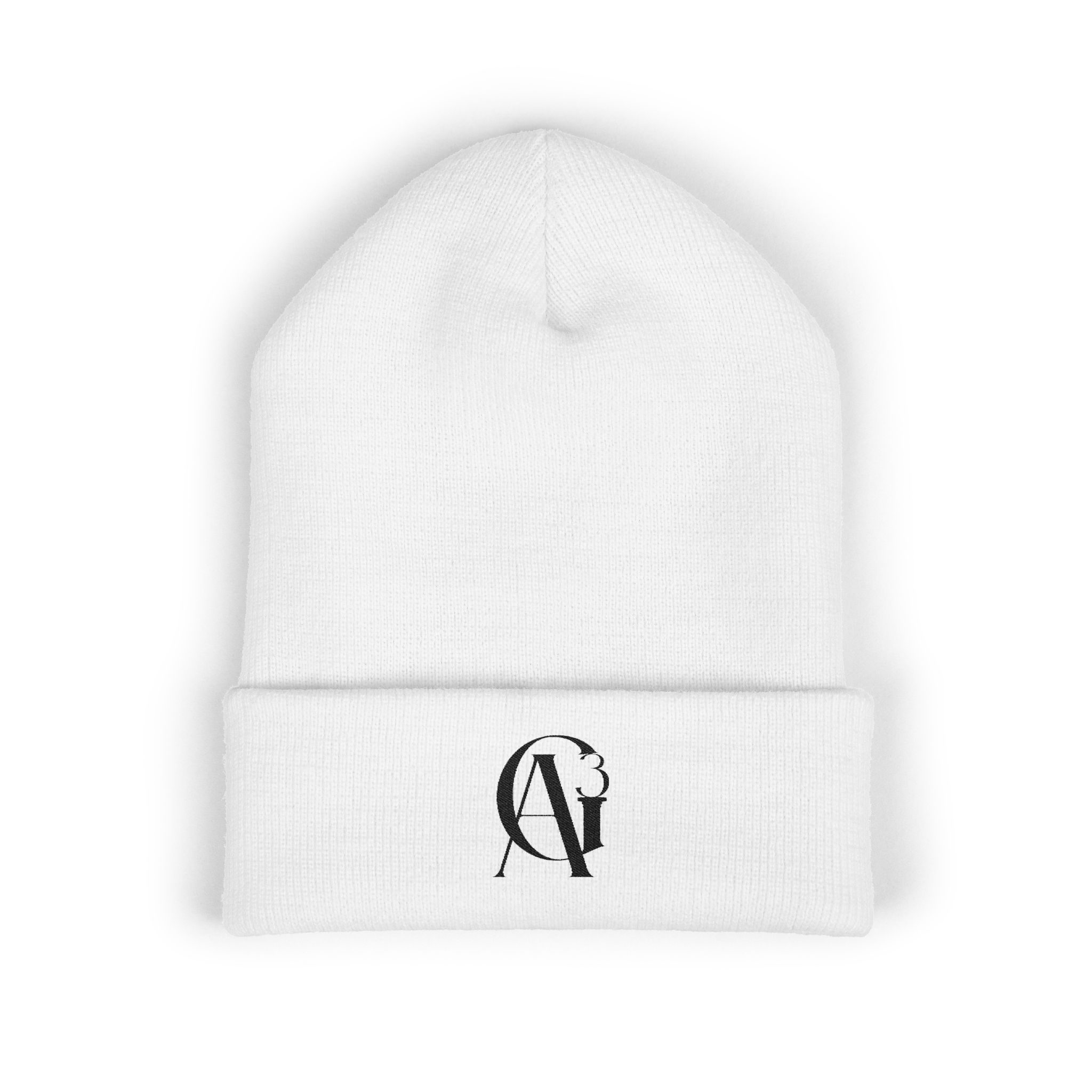 classic black ag3 logo cuffed beanie classic black ag3 logo cuffed beanie