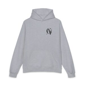 monogram aj hoodie elegant script back logo relaxed hoodie